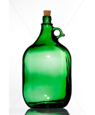 Demizson zöld 5l üveg palack