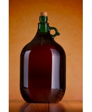 Demizson zöld 5l üveg palack