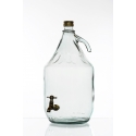 Demizson 5 literes csapos üveg palack