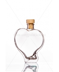 Szív 0,2l dísz üveg palack