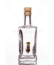 King quadra 0,5l csapos üveg palack